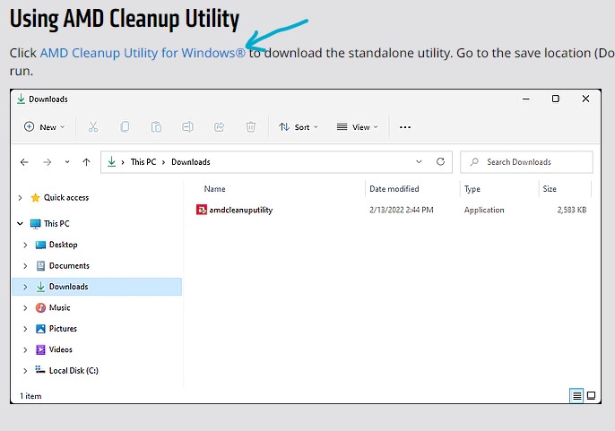 скачать AMD Cleanup Tool