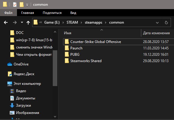 STEAM steamapps common