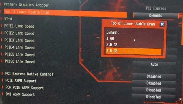 Top Of Lower Usable DRAM