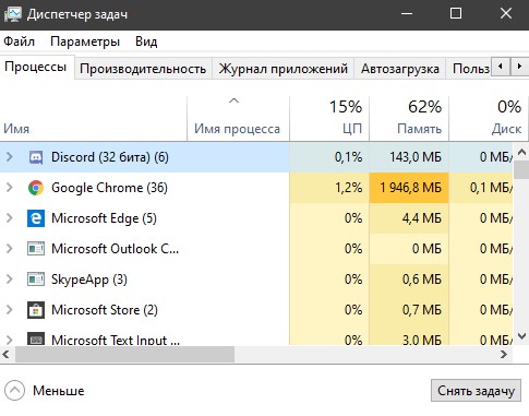 диспетчер задач diskort