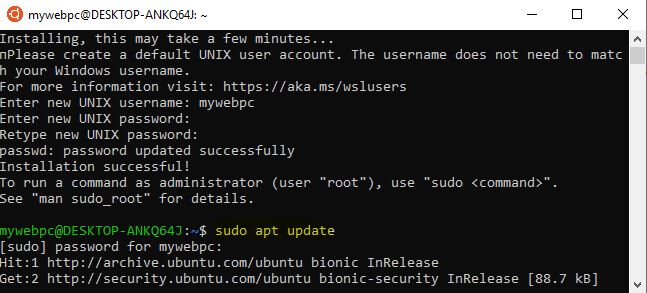 Обновить Linux в Windows 10