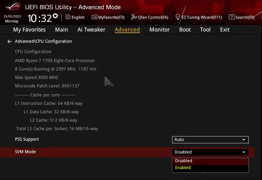 SVM Mode