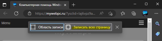 записать всю страницу