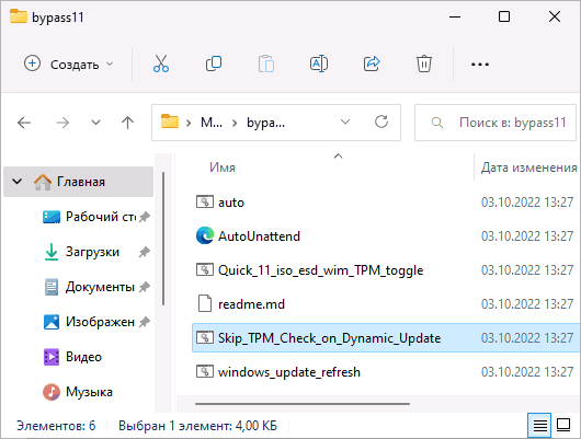 Skip TPM Check on dynamic update