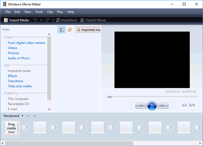 Видеоредактор Windows Movie Maker 6