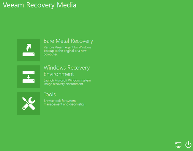 Резервное копирование в Veeam Agent for Microsoft Windows Free 16 Меню Восстановления С Диска Veeam