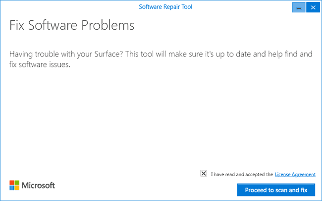 Запуск Software Repair Tool