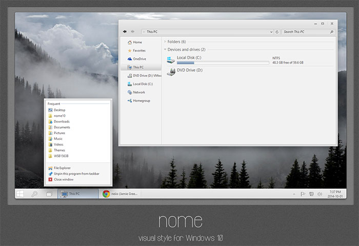Тема оформления для Windows 10