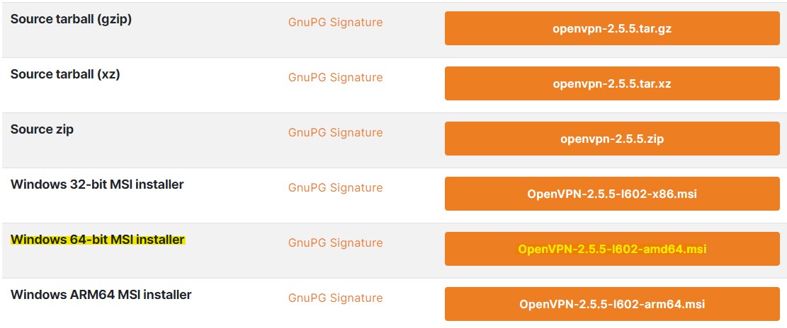 Скачать OpenVPN для Windows 64 бита