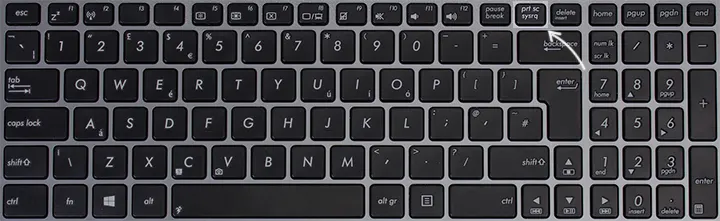 Скриншот с помощью клавиши Print Screen в Windows 11