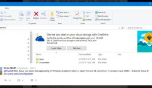 Реклама в проводнике windows 10