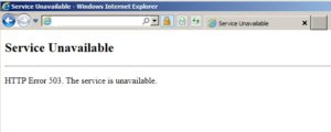 Error 503