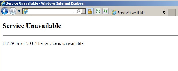Error 503