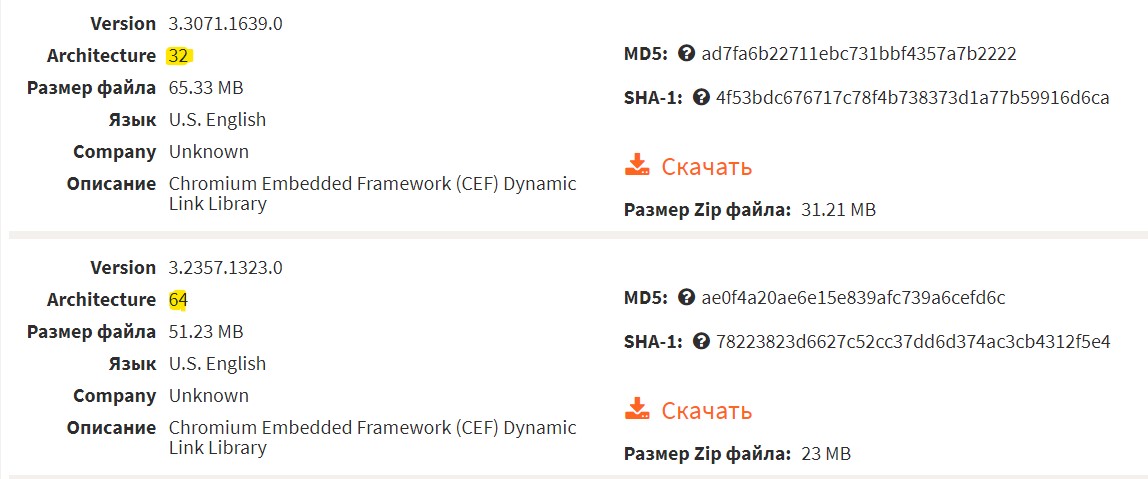 Libcef.dll x64 x32