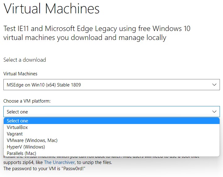Скачать виртуальную машину Windows 10