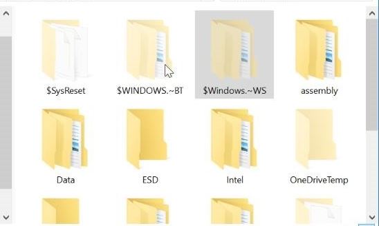 $ WINDOWS . ~ BT и $ WINDOWS . ~ WS